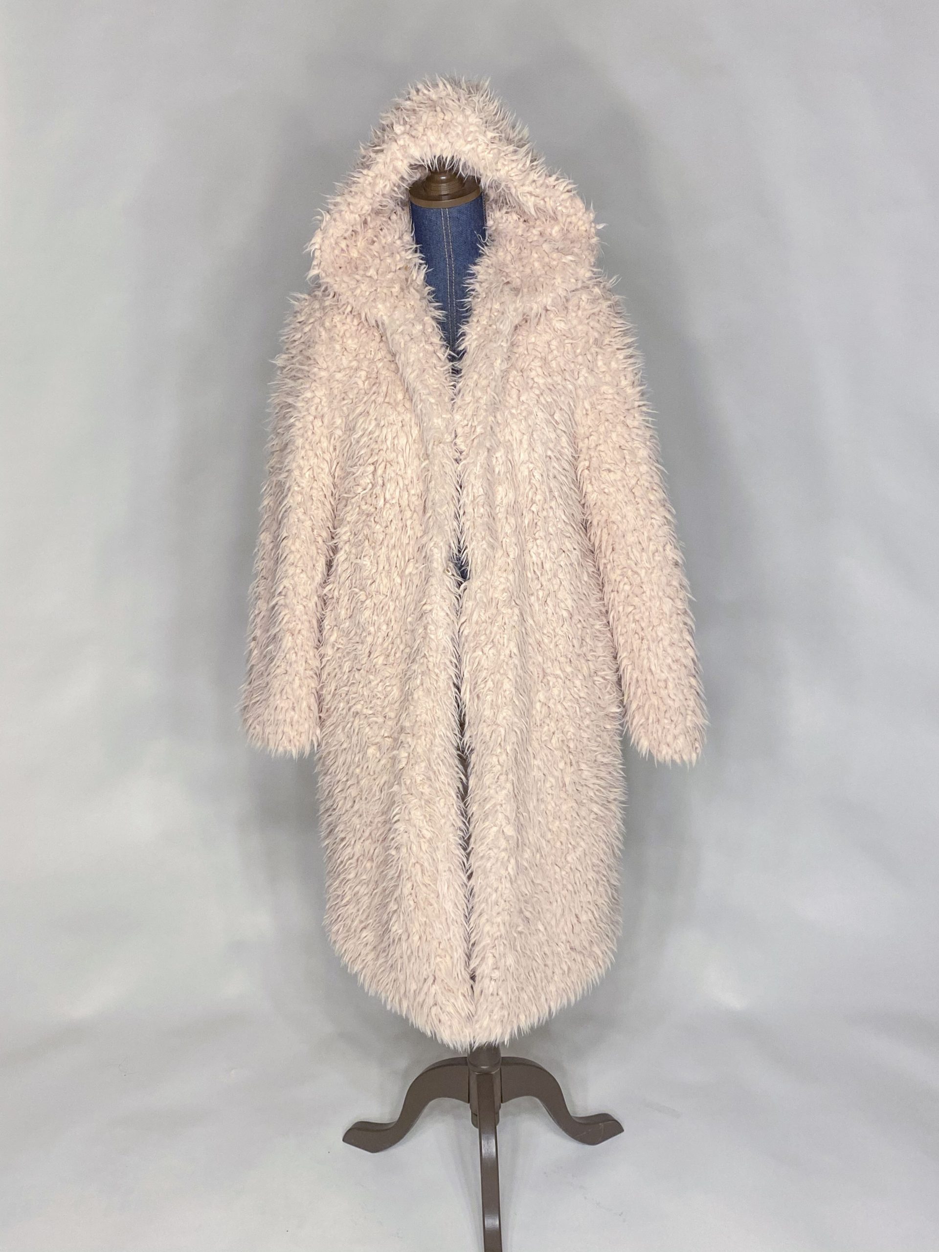 Blush fur coat Size Large