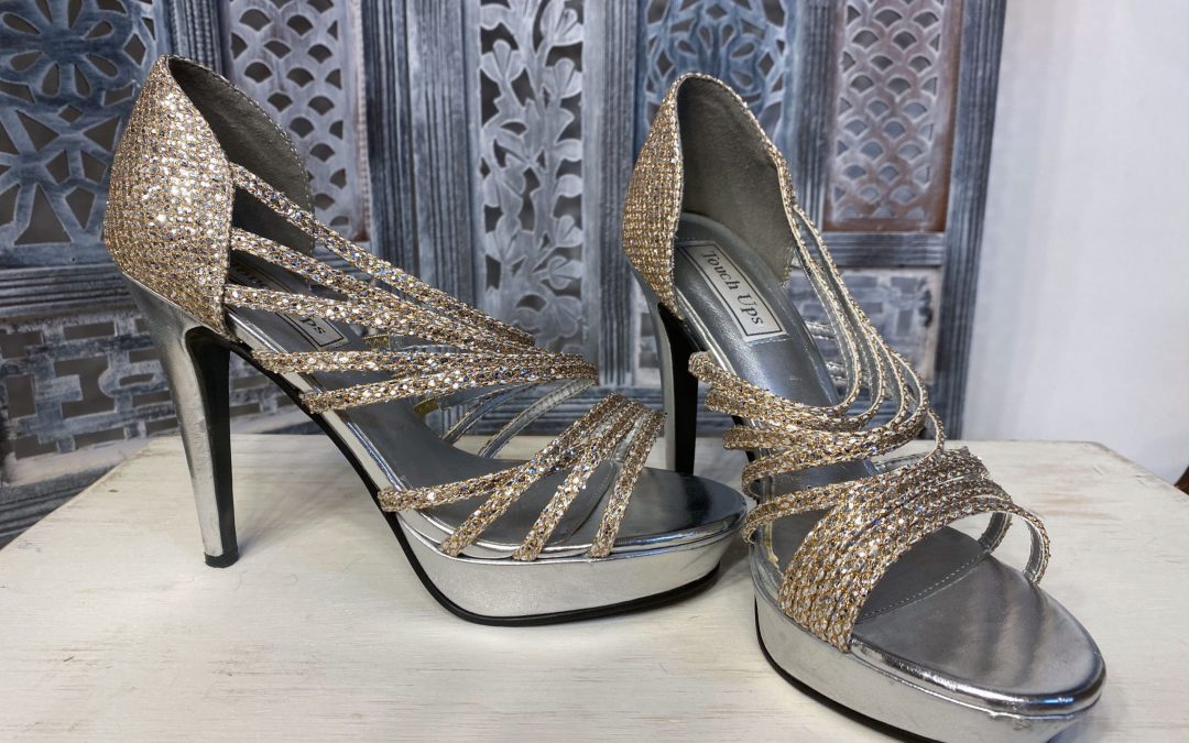 Gold and silver heel 8